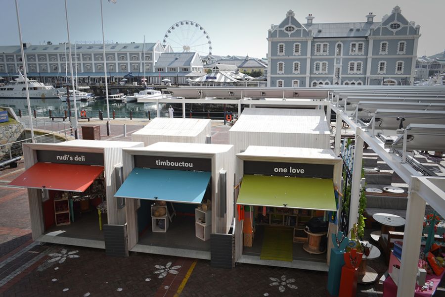 View of the Moyo Restaurant at the V&A Waterfront, Cape Town