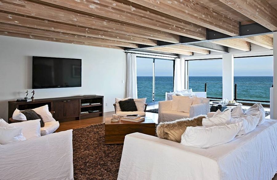 View of the ocean from Matthew Perry's Malibu Beach House