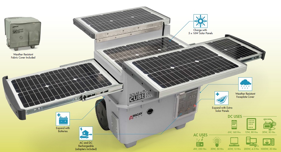 Wagan Solar e Power Cube 1500 Plus 1