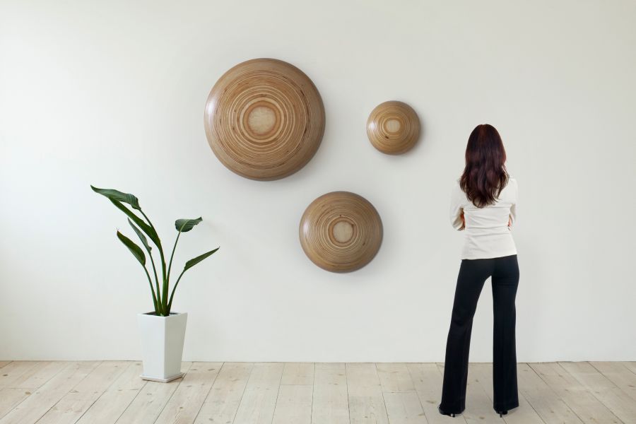 Wall Buttons crafted from birch