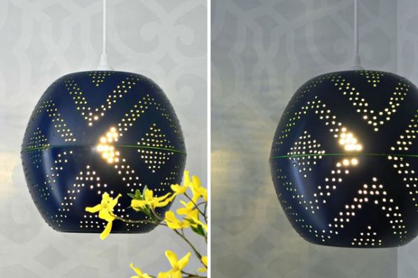 West Elm Inspired Perforated Globe Pendant
