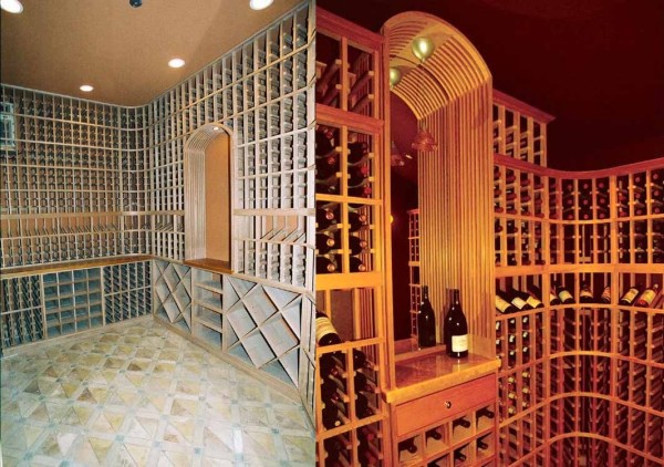 custon wine cellars in Calistoga and San Anselmo California