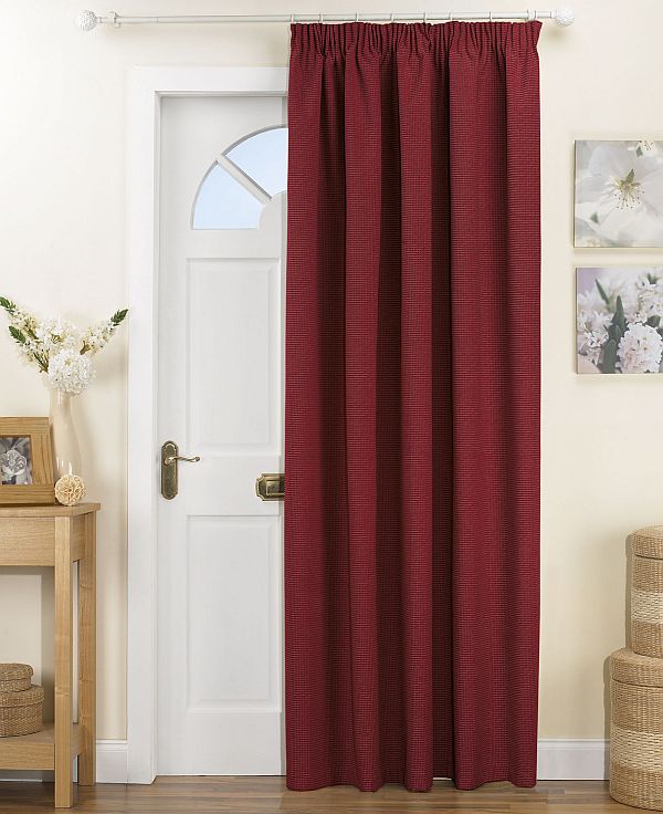 red door curtains