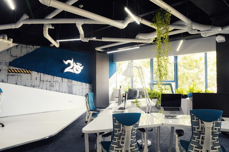 2o Spaceship Office by Ezzo Design