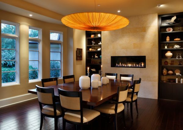 Amazing dining room chandelier seems like it stumbled out of planet Pandora!