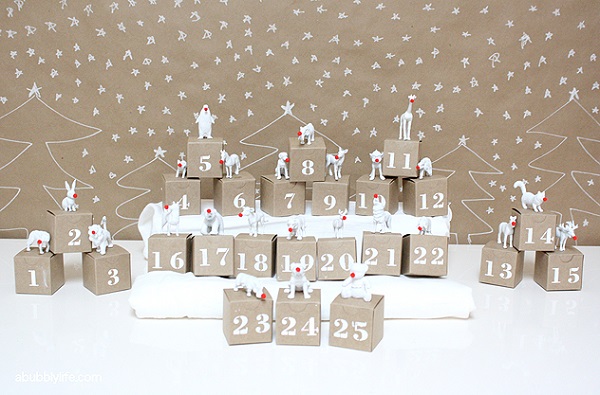 Animal figurine advent calendar