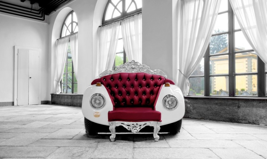 Glamour Beetle Armchair: Unconventional Style meets Bold Baroque!