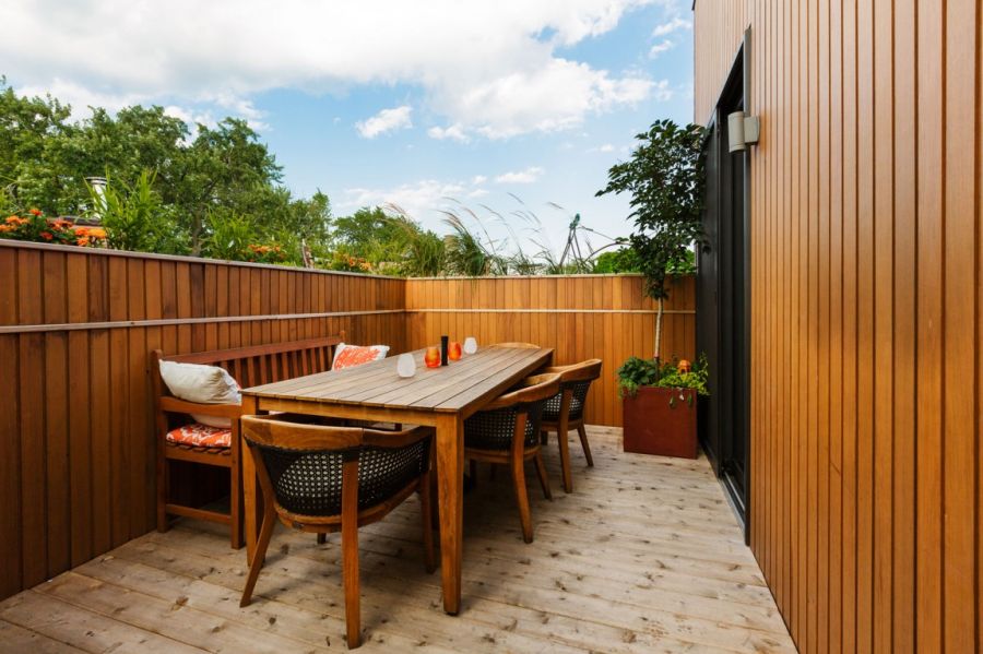 Beautiful dinette area on the terrace