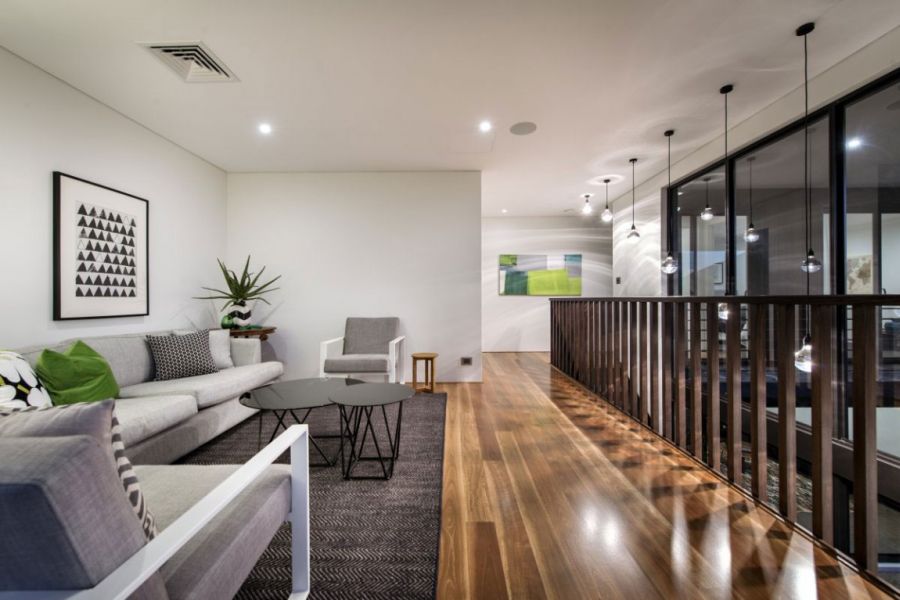 Beautiful living room of the Perth home