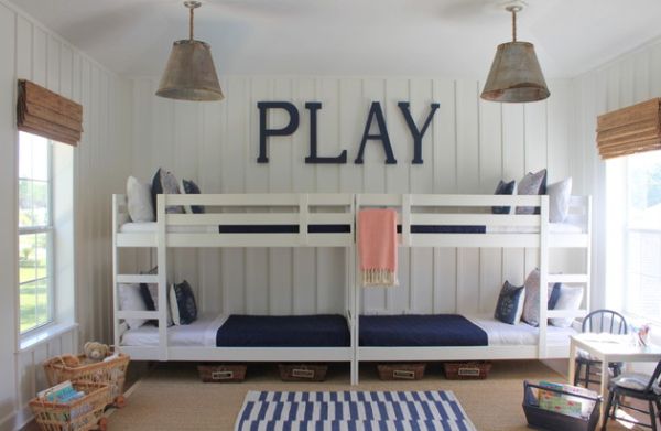 boys room with bunk beds