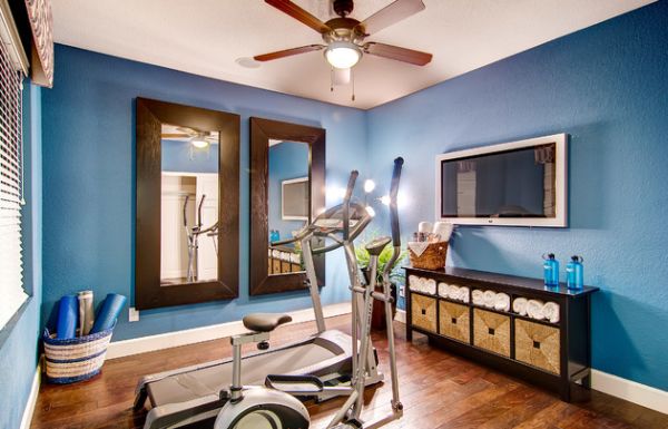 colorful home gym decorating ideas