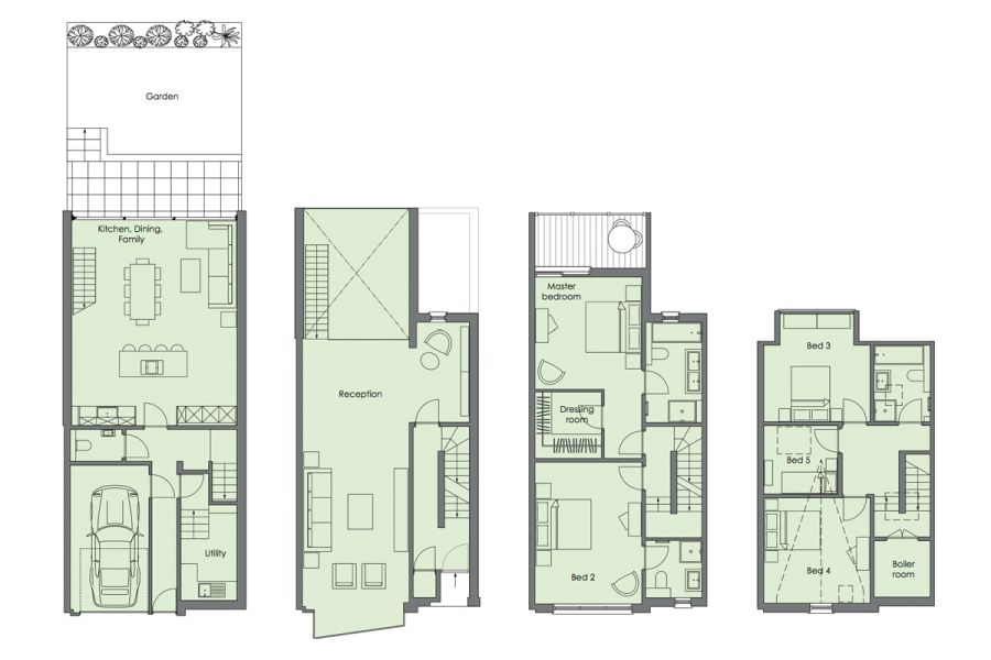 Blueprint of North London Home by LLI Design