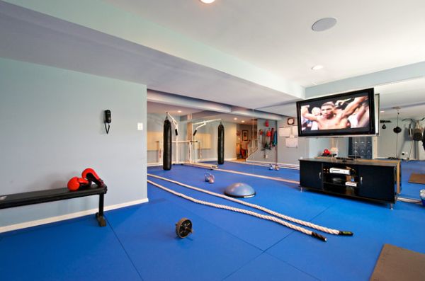 Boxing Gym with in-ceiling speakers to play your workout playlist