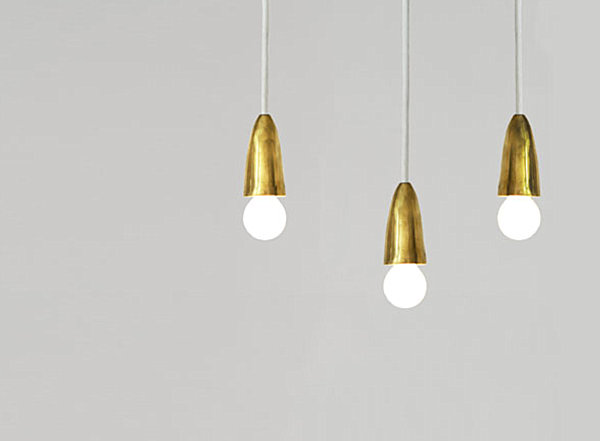 Brass pendant lamps