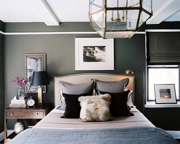 Chic gray bedroom