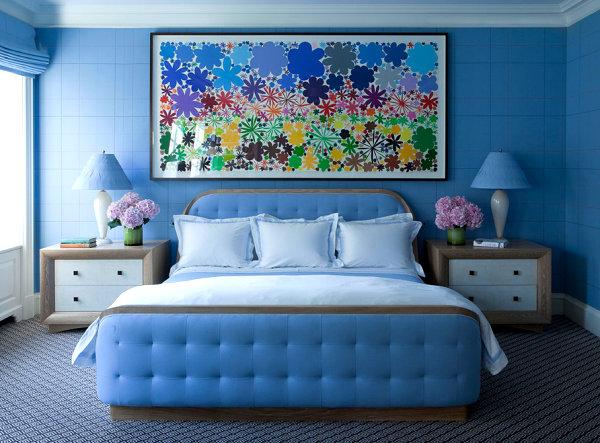 Colorful New York bedroom