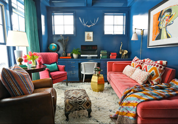 Colorful home office