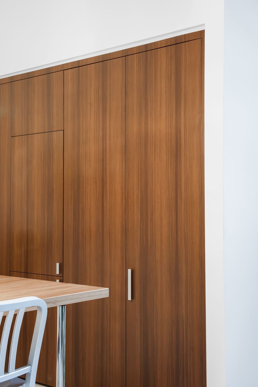 Concealed home office in the kitchen