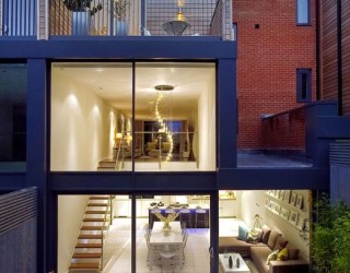 Private London Residence Sizzles With Smart Decor And A Dramatic Glass Feature