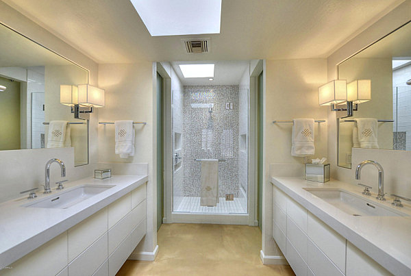 Contemporary bathroom with a spa-like feel