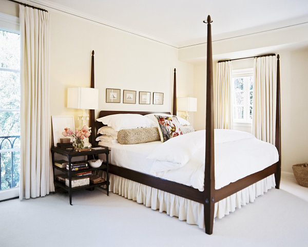 Crisp white bedroom