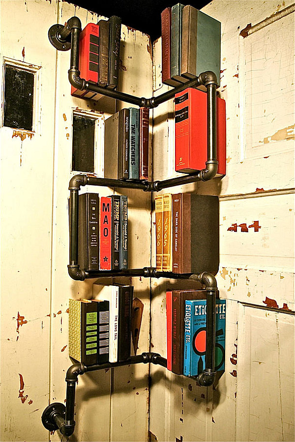 10 diy inspiring bookshelf designs