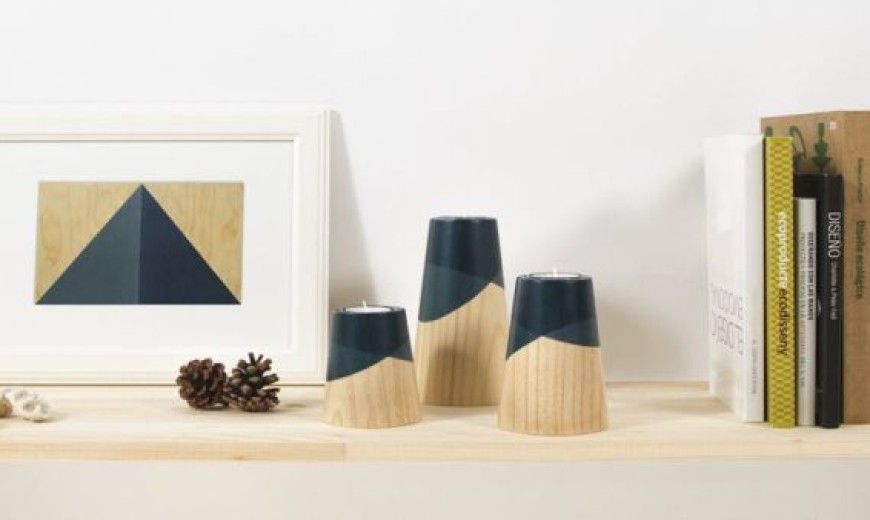 Elegant ETNA Wood Candle Holders Inspired By Fiery Volcanoes!