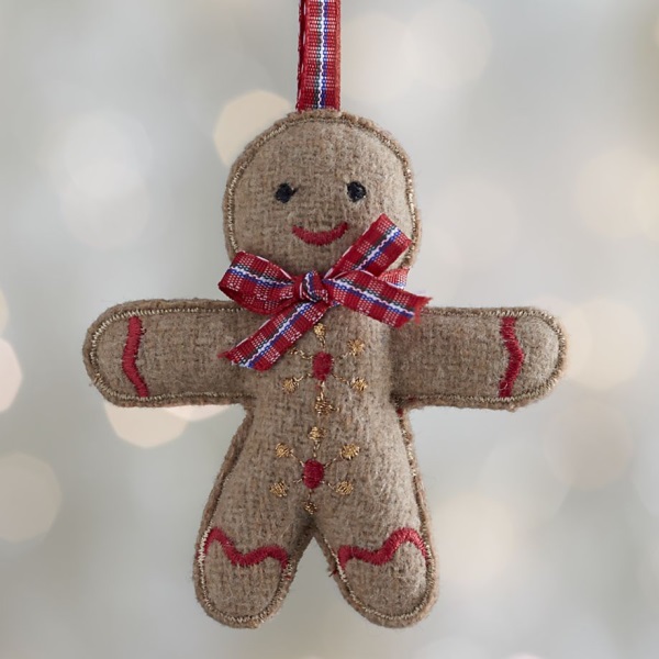 Felt gingerman ornament