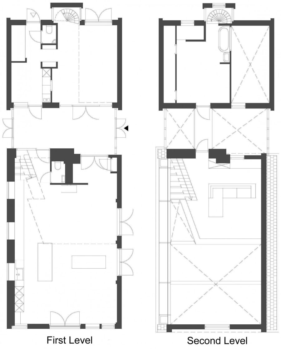 Floor plan of the renovated House G by Maxwan Architects