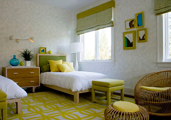 Fun details in a vintage-inspired teen bedroom