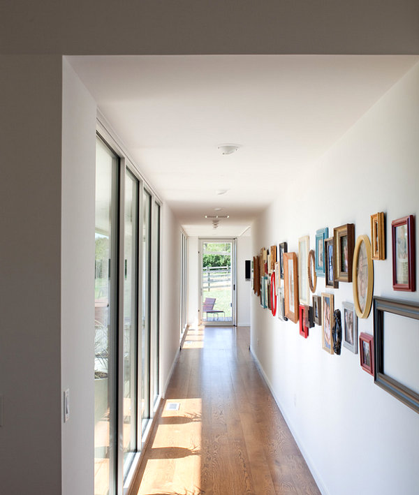 Gallery-style hallway