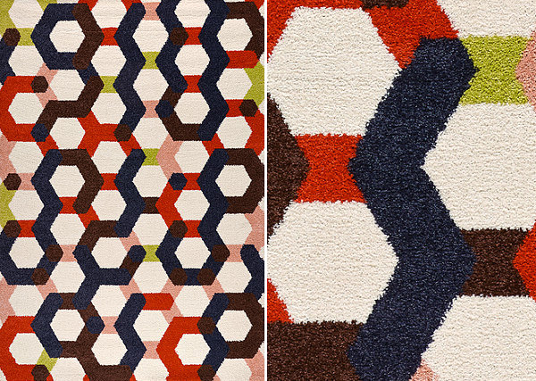 Geometric rug from IKEA