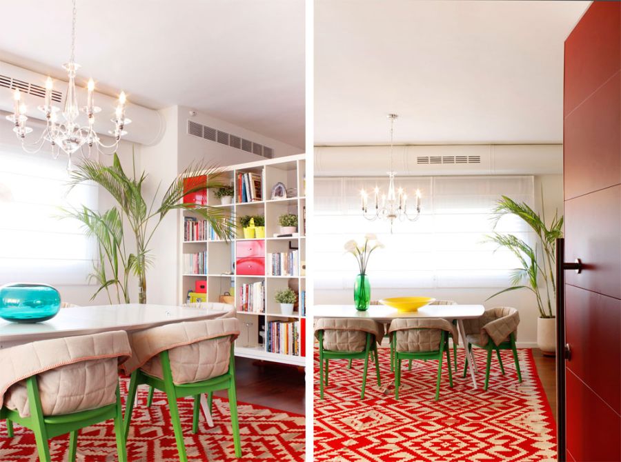 Gorgeous decor and pattern rugs bing the penthouse alive