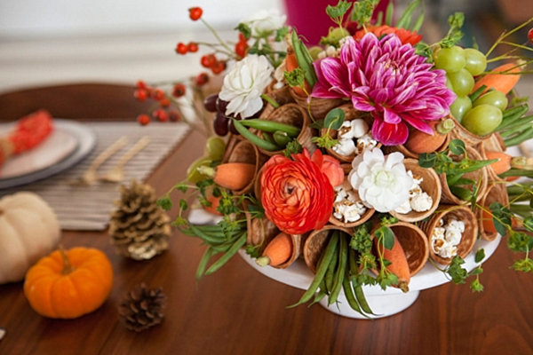 Ice cream cone Thanksgiving table design