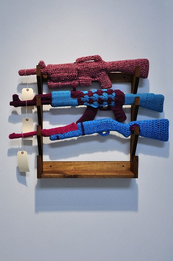 Knitted Furniture and Furnishings for Winter (29)