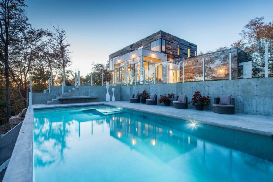 Lavish pool in the backyard