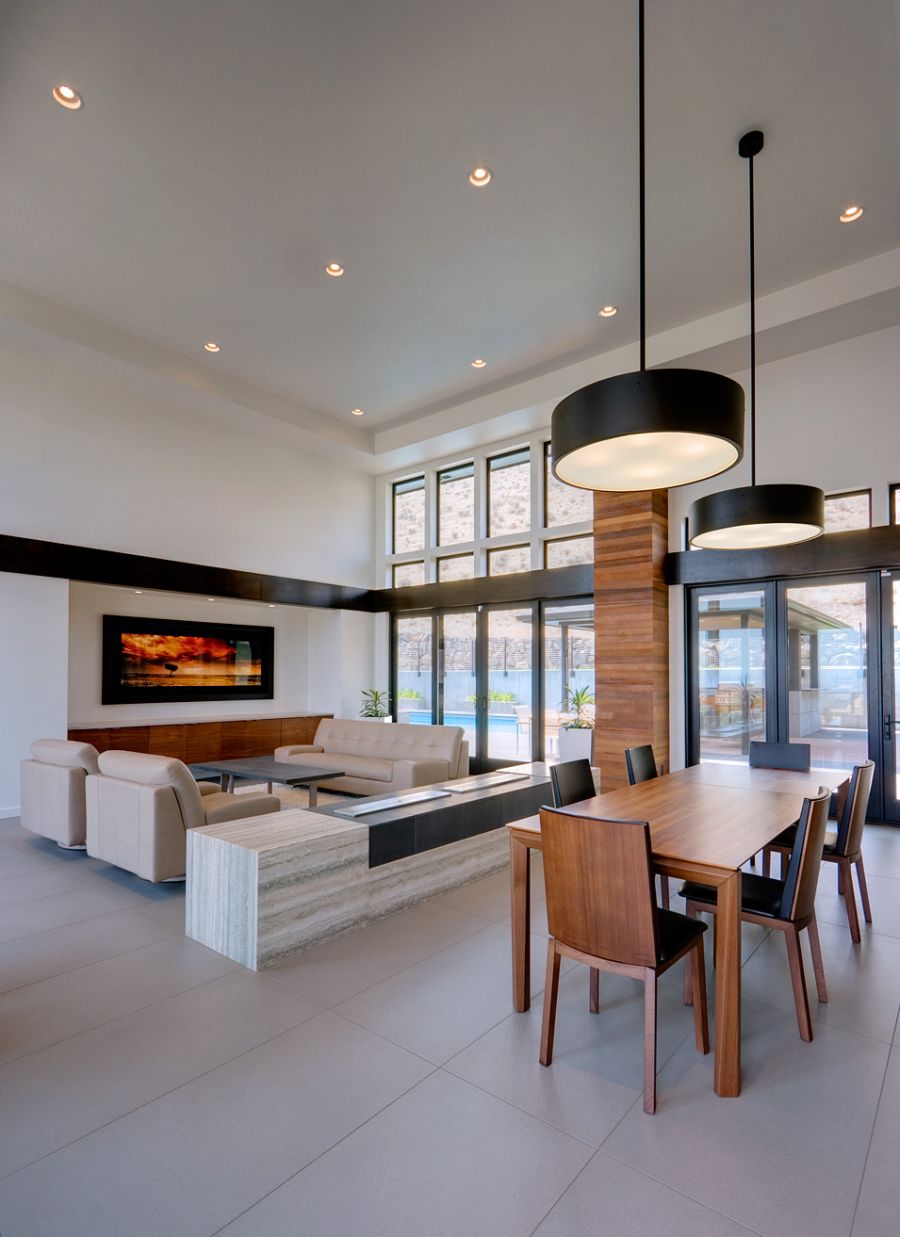 Living room of the Badger Mountain House