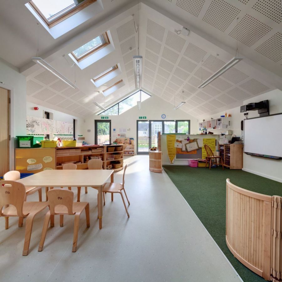 Main classroom inside the Infant school