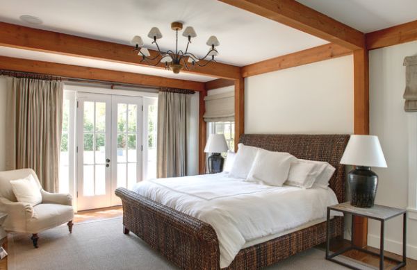 Master bedroom with beautiful French doors and windows