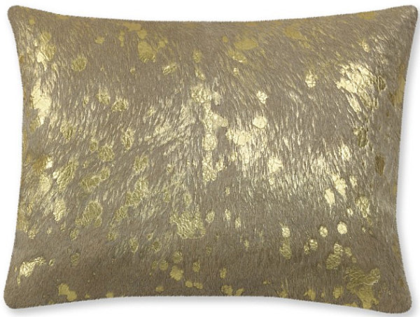 Metallic pillow cover