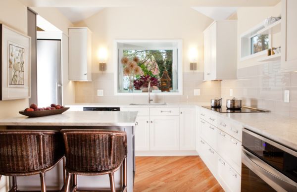 Make a Small Kitchen Layout Feel Bigger With Clever Design Tricks