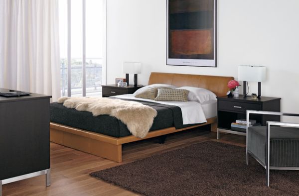 Neutral colors are ideal for small bachelor pad bedrooms