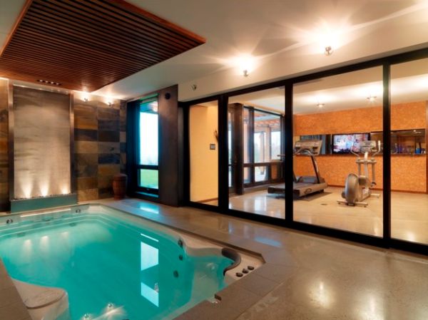 Pamper your senses with the swim spa after sweating it out in the gym