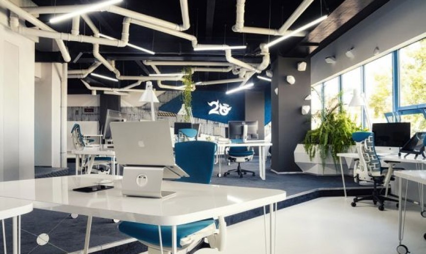 Imaginative Spaceship-Themed Office With A Touch of Sustainability
