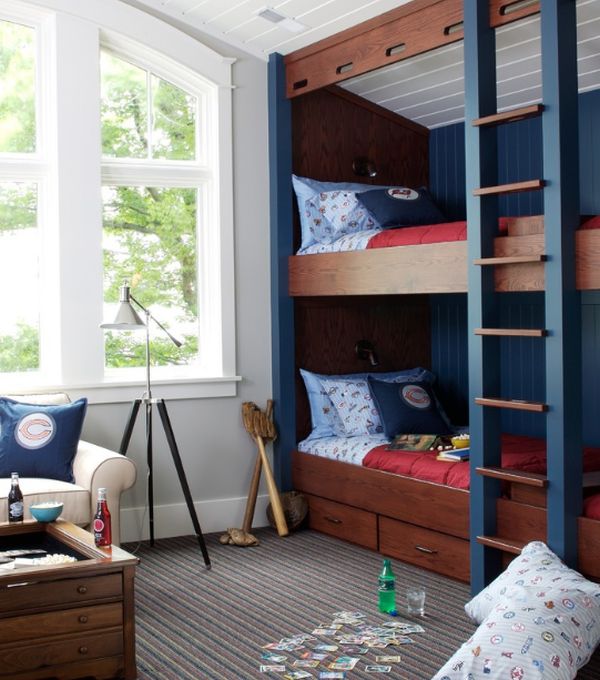 kids double floor bed