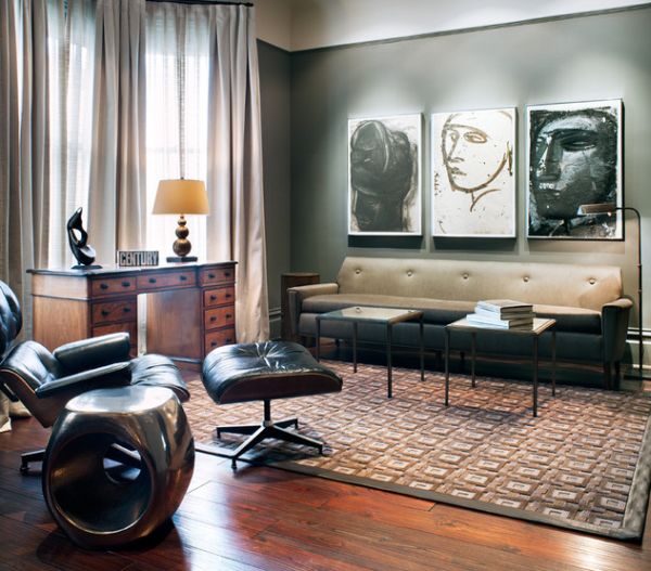 The Eames Lounger is arguably the most loved chair in modern bachelor pads!