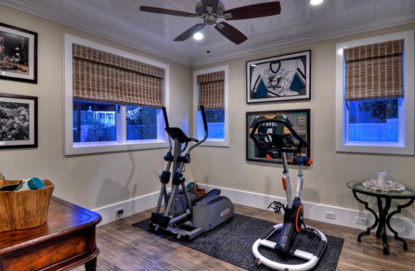 Turn a corner in your spacious room into a workout zone