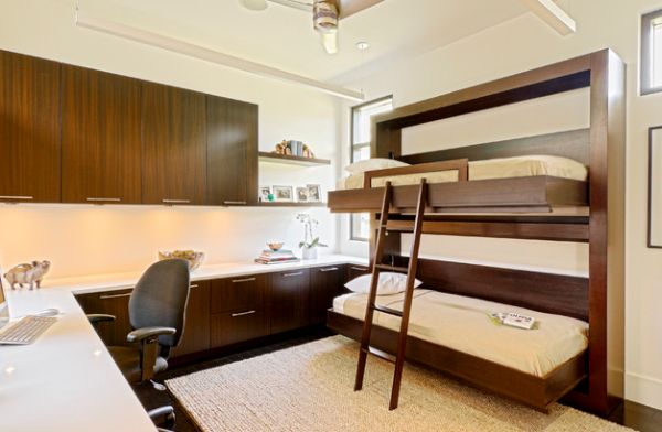 Twin bunk beds that fold away with ease!