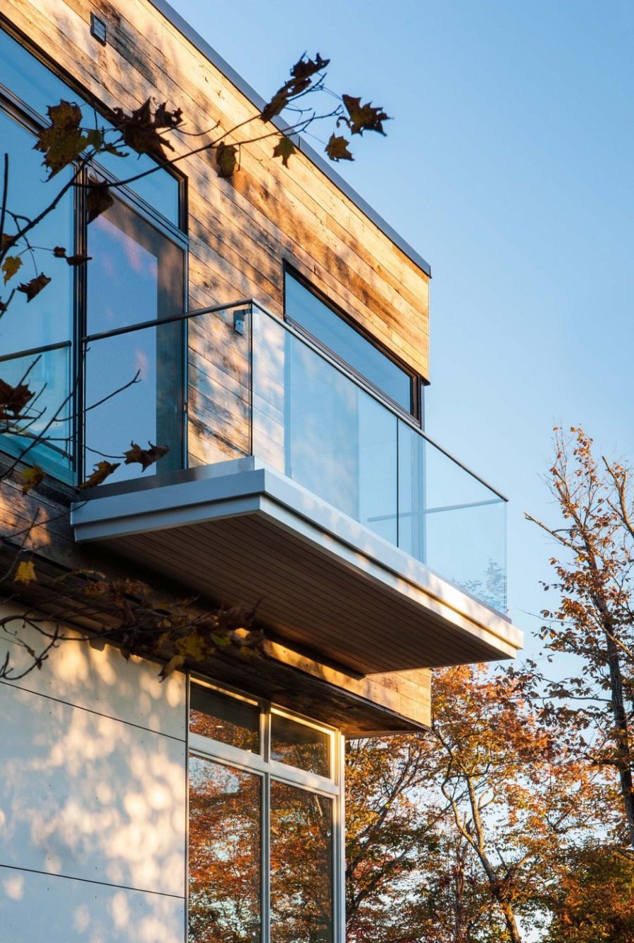 Upper level balcony of Ottawa Residence