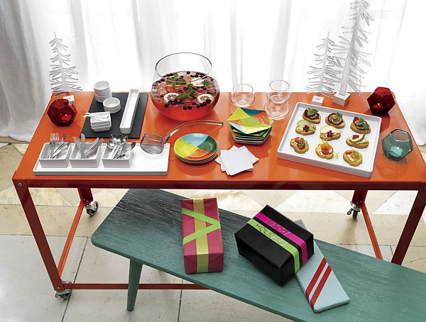 Vibrant holiday spread from CB2